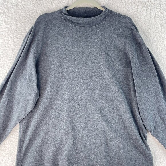 L.L. Bean Solid Gray Long Sleeve Turtle Neck Shirt Mens Pullover Stretch Size XL - Picture 2 of 16